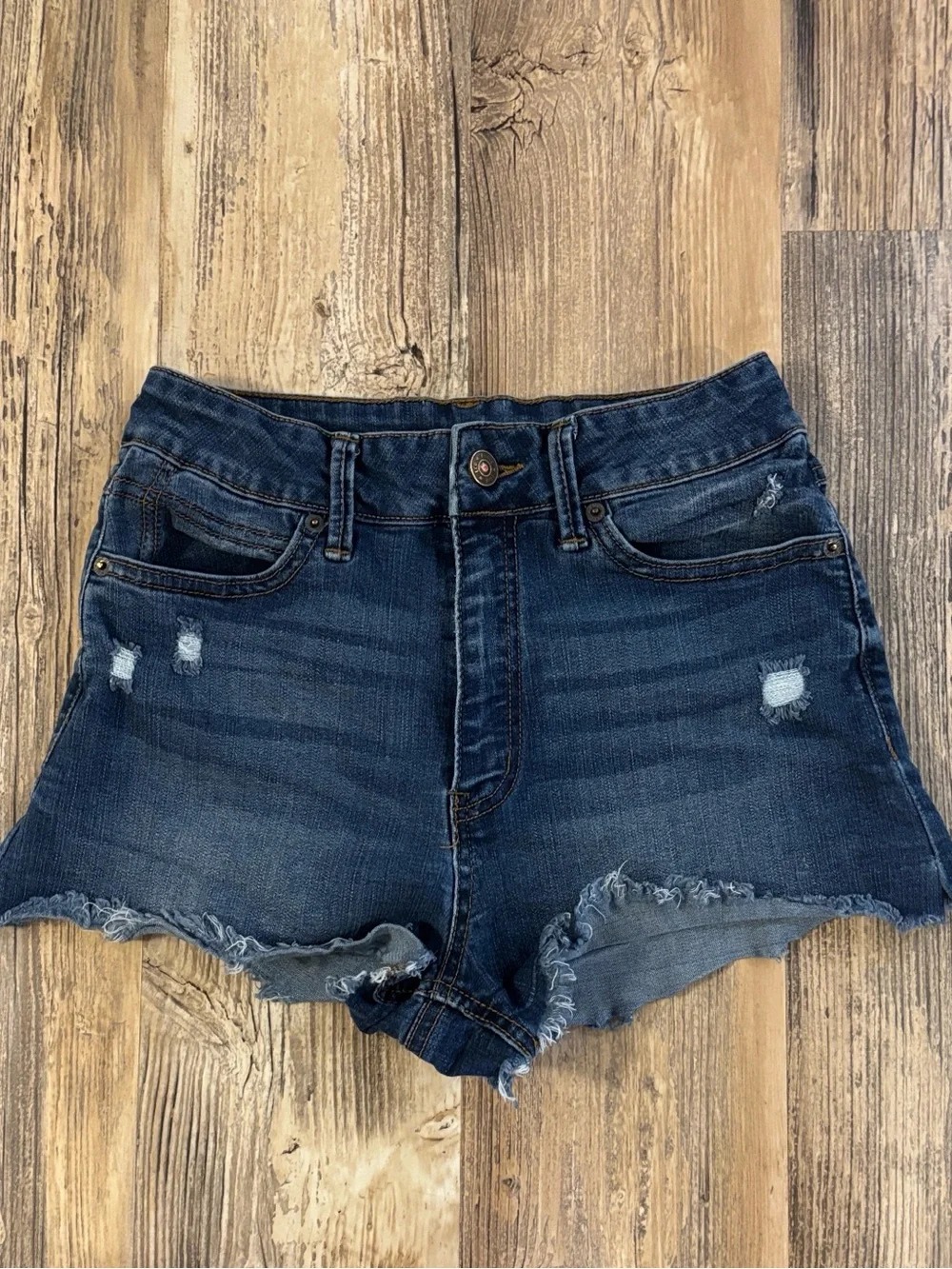 Rewash Denim Frayed Shorts - Size 3/25